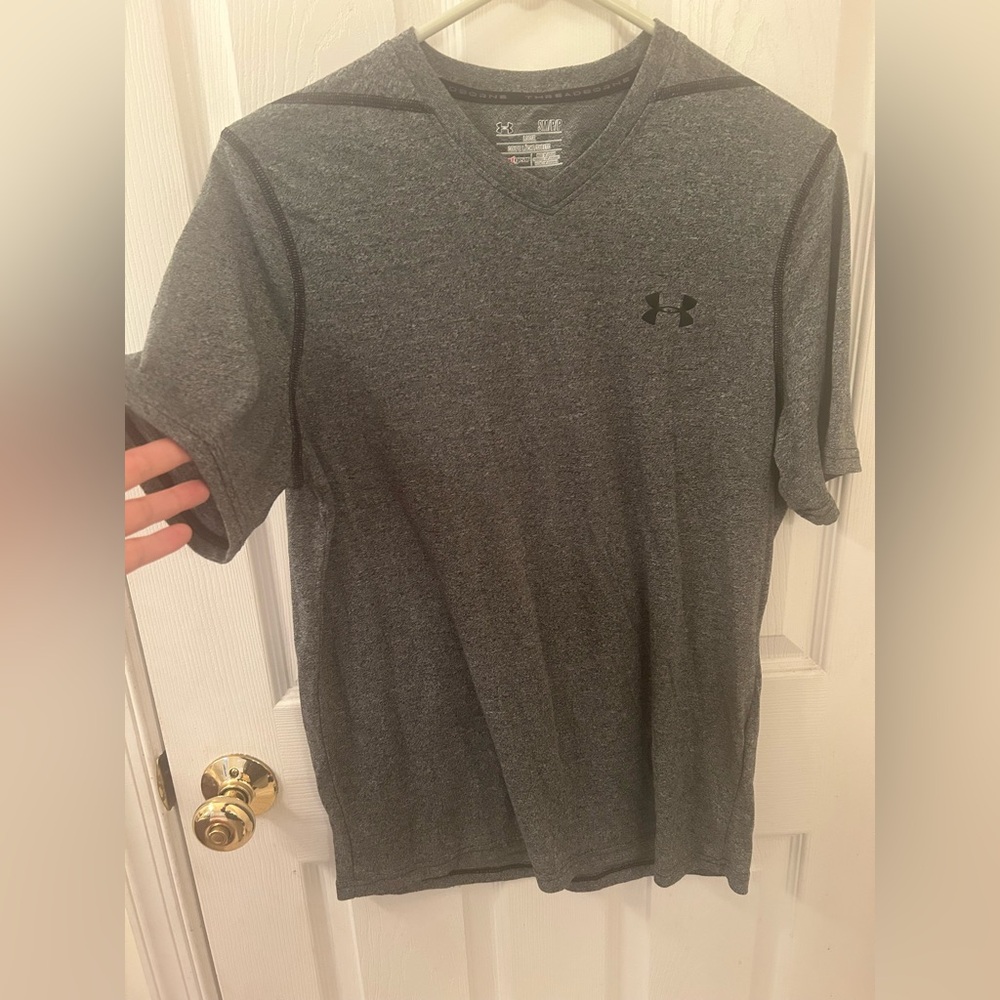 Under Armour Charcoal V-Neck Tee